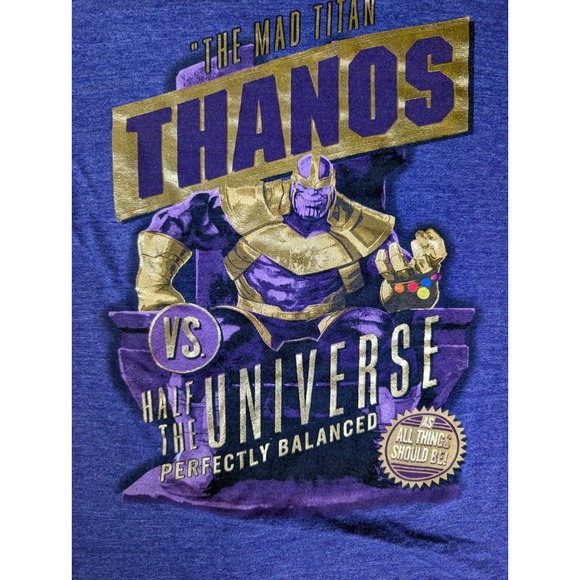 Thanos‎ | Marvel | Purple | Mens | Mad Titan Graphic T-Shirt | 14 - Picture 6 of 9